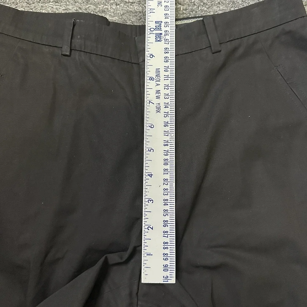 Gianni Versace Pants Women 29 Black Chinos Straight Leg Mid Rise Pockets Classic
